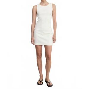 NEW ENZA COSTA women's supima bateau tank in vanilla